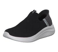 Skechers Boys, Zapatillas Niños, Black Textile White Silver Trim, 34 EU