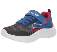 Skechers Boys, Zapatillas Niños, Royal Black Textile Synthetic Red Whi, 31 EU