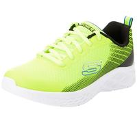 Skechers Boys, Zapatillas Niños, Yellow Textile Synthetic Black Blue TR, 37.5 EU