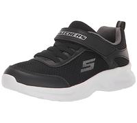 Skechers Boys, Zapatillas Unisex niños, Black Textile Synthetic Charcoal Trim, 34 EU