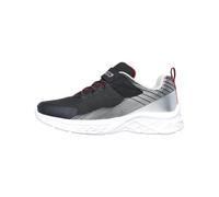 Skechers Boys, Zapatillas Unisex niños, Black Textile Synthetic Silver Red Trim, 32 EU