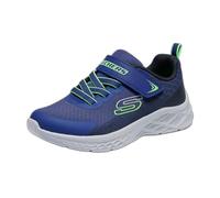 Skechers Boys, Zapatillas Unisex niños, Navy Textile Synthetic Black Lime Trim, 34 EU