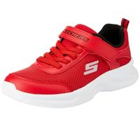 Skechers Boys, Zapatillas Unisex niños, Red Textile Synthetic Black Silver Trim, 32 EU