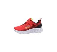 Skechers Boys, Zapatillas Unisex niños, Red Textile Synthetic Black Trim, 33 EU