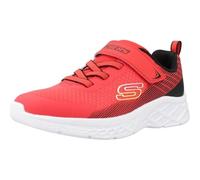 Skechers Boys, Zapatillas Unisex niños, Red Textile Synthetic Black Trim, 33 EU