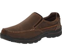 Skechers Braver Rayland', Zapatos Hombre, Dark Brown Leather, 47.5 EU