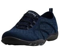 Skechers Breathe-Easy-Fortuneknit, Zapatillas Mujer, Multicolor (NVY Black Mesh/Charcoal Trim), 39 EU