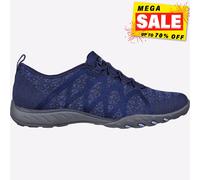 Skechers Relaxed Fit Breathe-Easy Infi-Knity, Zapatillas Mujer, Navy, 36 EU