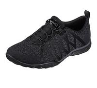 Skechers Breathe Easy-Infi Knity, Zapatillas Mujer, Negro, 38.5 EU