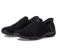 Skechers Breathe Easy para Mujer Zapatillas Roll with Me, Negro -, 5.5 Wide
