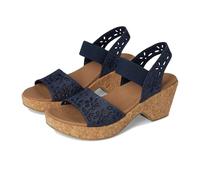 Skechers Brystol-Beach Bliss - Sandalias de cuña para mujer, marino, 39 EU