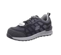 Skechers Bulklin Lyndale, Zapatos de Trabajo Mujer, Negro (Black Textile/Synthetic W/Gray Trim), 40 EU