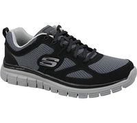 Skechers Burns- Agoura Hombre Scarpe da Ginnastica, Black Black 52635 Bkgy, 45.5 EU