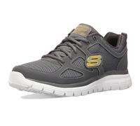Skechers Burns- Agoura Hombre Scarpe da Ginnastica, Charcoal Lime, 45.5 EU