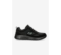 Skechers Zapatillas Burns-Agoura Hombre Piel/Malla/Tri Negra Talla 45