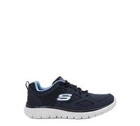 Skechers Burns Agoura - Zapatillas de correr de material sintético para hombre, azul marino/naranja, 46 EU