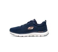 Skechers Burns Agoura - Zapatillas de correr de material sintético para hombre, azul marino/naranja, 47.5 EU
