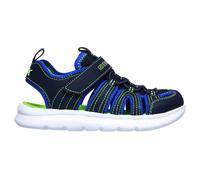 Skechers C-FLEX SANDAL 2.0 HEAT BLAST, Sandalias para pescador para Niños, Navy & Royal Synthetic/ Lime Trim, 35 EU