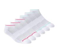 Skechers Calcetines de mujer de corte bajo, rosa y verde, 9-11