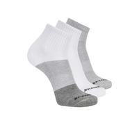 Skechers Calcetines para hombre, 3 unidades, color gris, talla L | Calcetines deportivos con plantilla acolchada y soporte de arco en práctico paquete de 3.
