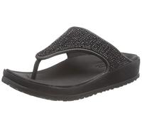 Skechers Cali Breeze 2.0, Sandalia Mujer, Negro sintético, 36 EU