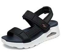 Skechers Sandalia para mujer Cali Duraleather Negro 41 EU