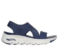 Skechers Cali, Sandalia Mujer,Tejido Azul Marino, 42 EU
