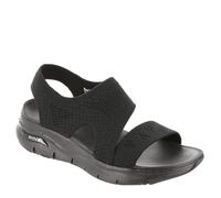 Skechers Cali, Sandalia Mujer,Tejido Negro, 36 EU