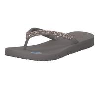 Skechers Cali, Sandalia Mujer,Topo Mitobuck Gem Rhinestone Trim, 38 EU