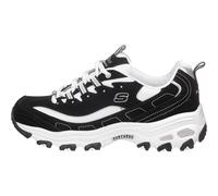 Skechers Zapatillas D'Lites Biggest Fan Mujer Trubuck negro malla blanca plateado Talla 37 EU