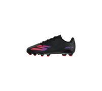 Skechers SKX_2 Jr Youth MG - Tacos de fútbol Ligeros, con Control preciso, Color Negro sintético/Ribete Morado, Talla 3