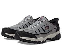 Skechers Calzoncillos para Hombre Afterburn M. Fit Ridgeburn Slip-in, Mocasín, Gris/Negro, 39 EU X-Ancho