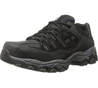 Skechers Hombre Cankton-u Zapato Industrial, Negro Gris Oscuro, 45.5 EU
