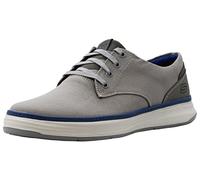 Skechers Canvas Moreno-Zapatos Oxford de Lona para Hombre, Gris 037, 44 EU
