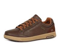 Skechers Cavell Sparkman- Tenis para Hombre, Chocolate sintético, 42 EU