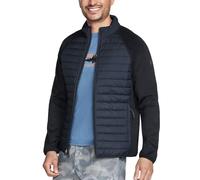 Skechers HOODLESS Hoodie Hybrid Jacket Chaqueta, Negro Intenso, L para Hombre