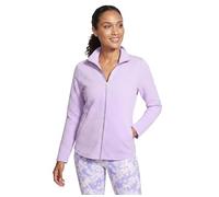 Skechers Chaqueta para mujer The Gowalk Shine Jacket, color morado, talla XS, Morado (, XS