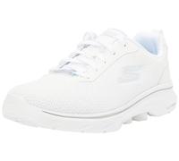 Skechers Clear Path, GO Walk 7 Transparente Mujer, Ribete Textil Blanco, 40 EU