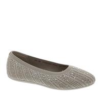 Skechers Cleo 2.0 Glitzy Daze - Zapatillas sin Cordones para Mujer, Gris Topo, 38 EU