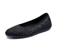 Skechers Zapatillas sin cordones para mujer Cleo 2.0 Glitzy Daze Negro 41 EU