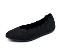 Skechers CLEO 2.0 LOVE SPELL, Bailarinas para Mujer, Black Knit, 37.5 EU