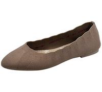 Skechers Cleo Bewitch - Zapatos Planos Tipo Ballet para Mujer, Gris Topo, 37 EU