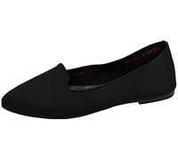 Skechers Cleo Sherlock-Mocasín de Punto diseñado, Zapatos Tipo Ballet Mujer, Negro, 38.5 EU