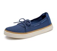 Skechers Women's Coastal-Drive Boat Shoe, Navy, 38.5 EU