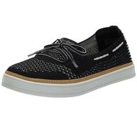 Skechers Coastal-Drive - Zapatos náuticos para Mujer, Negro -, 38.5 EU