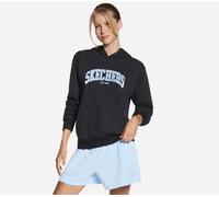 Skechers Collegiate sudadera con capucha en Negro, talla Grande