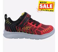 Skechers Comfy Flex 2.0 Tronox Para Niños Con Cierre De Gancho Y Asa Negros