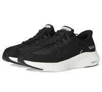 Skechers Tenis de Espuma Contour para Hombre, Ajuste cómodo, Manos Libres, Negro/Blanco, 9 Wide