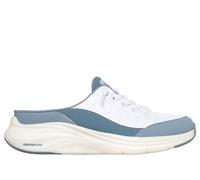 Skechers Contour Foam - Cozy Fit Sweet Embrace en Blanco/Azul Claro, talla 41, Vegan