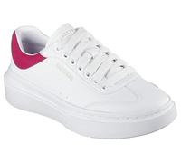 Skechers Cordova Classic Best Behavior, Zapatillas Mujer, White Duraleather/Fuschia Trim, 39 EU